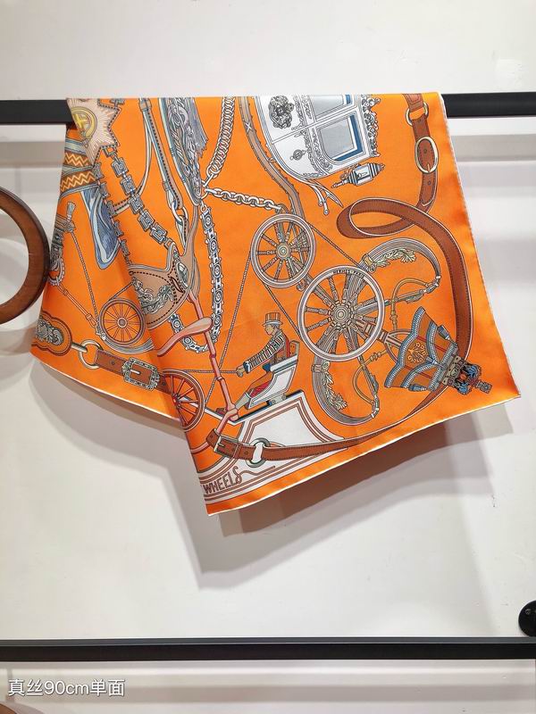 Hermes silk scarf 90X90cm E021305